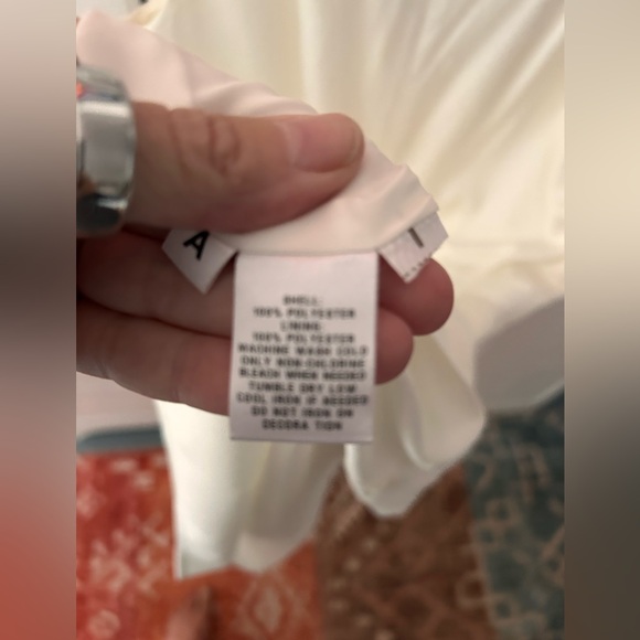 LOFT White Dress with Gem Accents, Lined and Sleeveless EUC Perfect Gemstones!!! - Picture 12 of 12